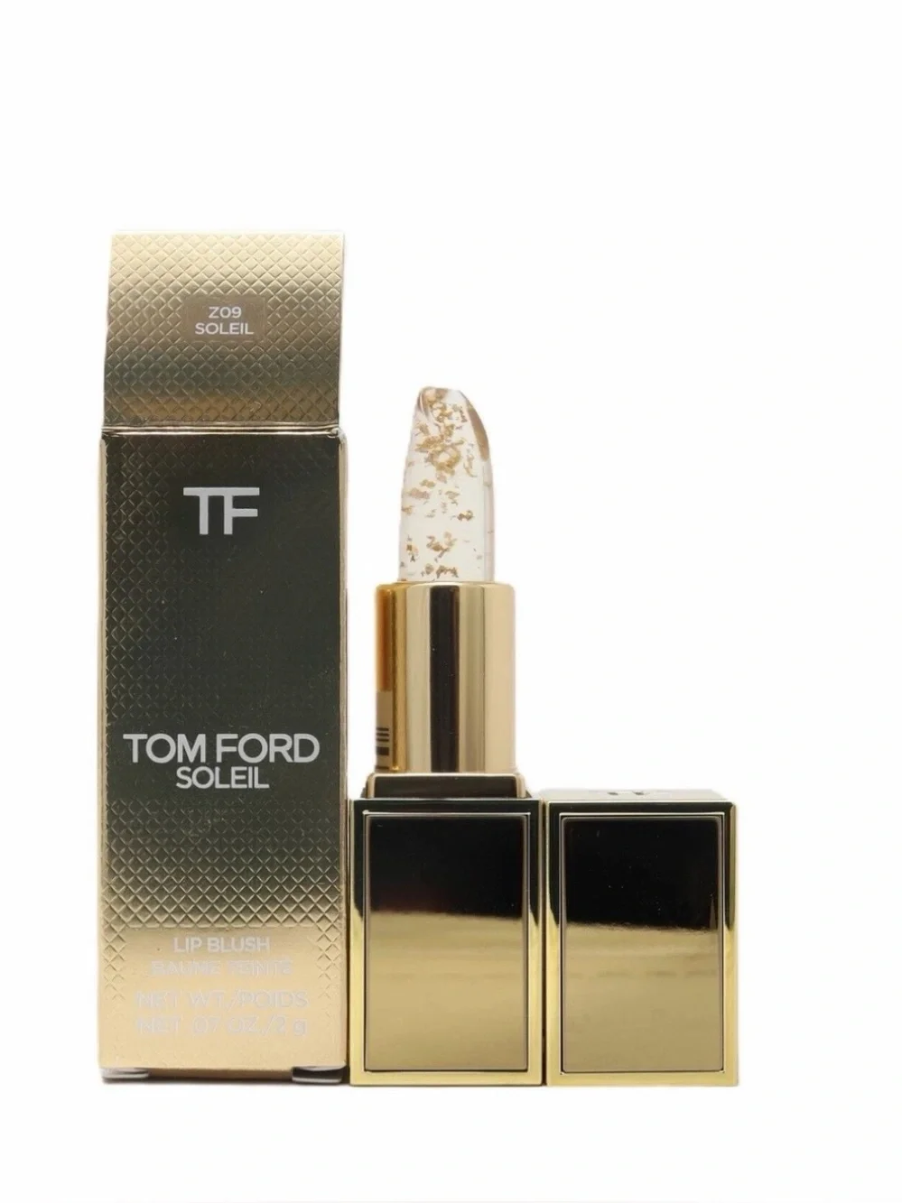 Tom Ford Soleil Mini Lip Blush - Z09 Soleil (clear with gold flakes) - .07 oz /